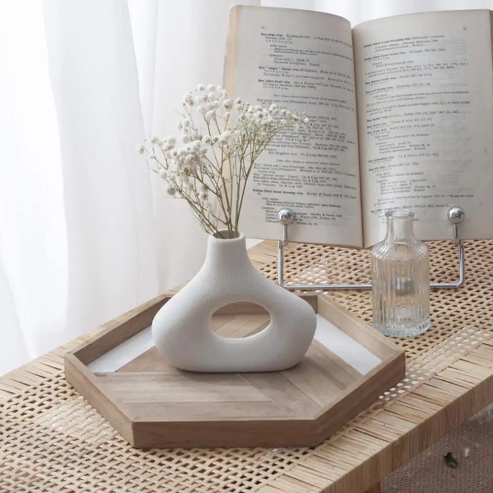 Modern Ceramic Vase - Succulent & Flower Display